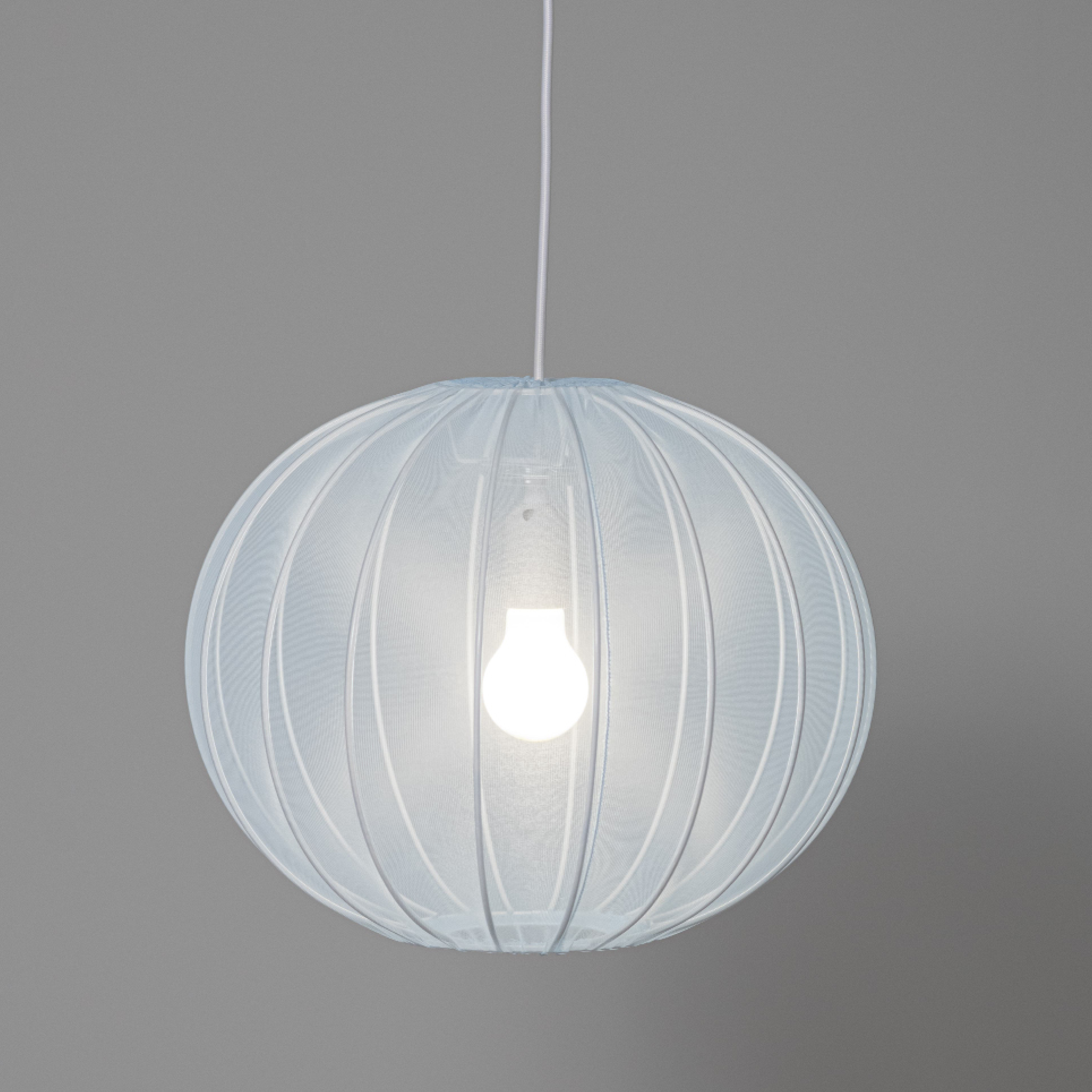 Mist Pendant Lampshade 39cm, Blue Chiffon