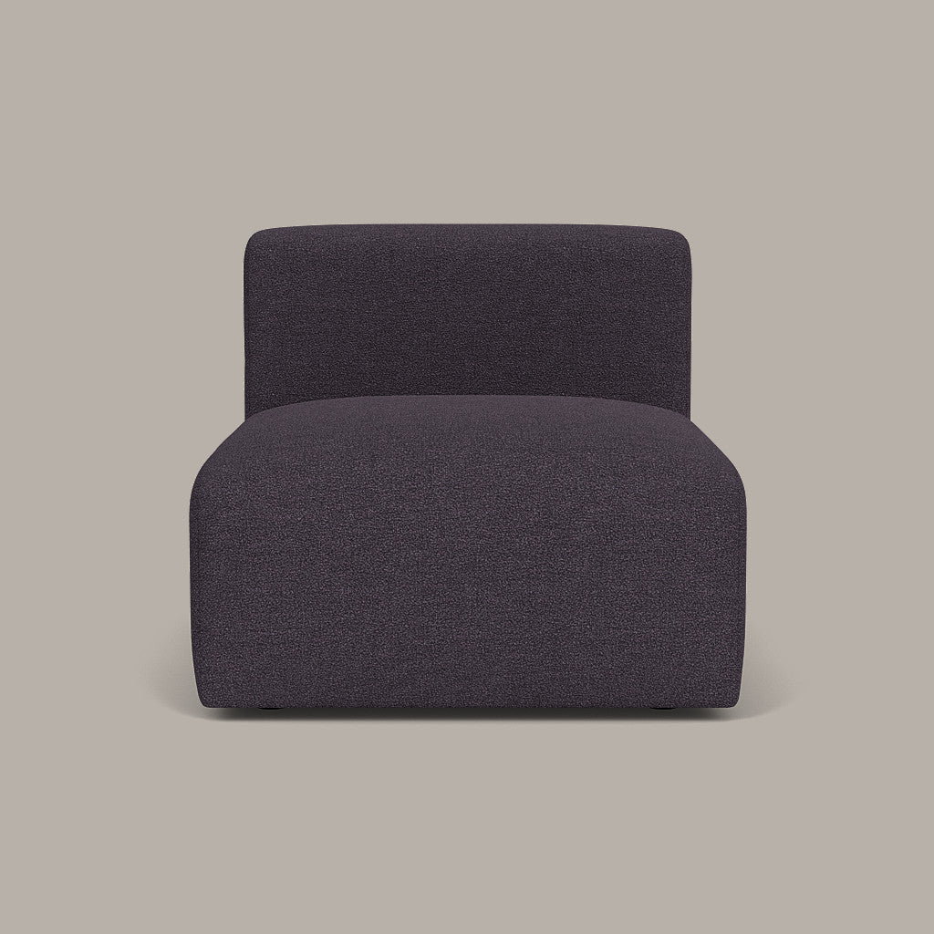 Cob Single Seater Modular Chair, Bouclé, Anthracite