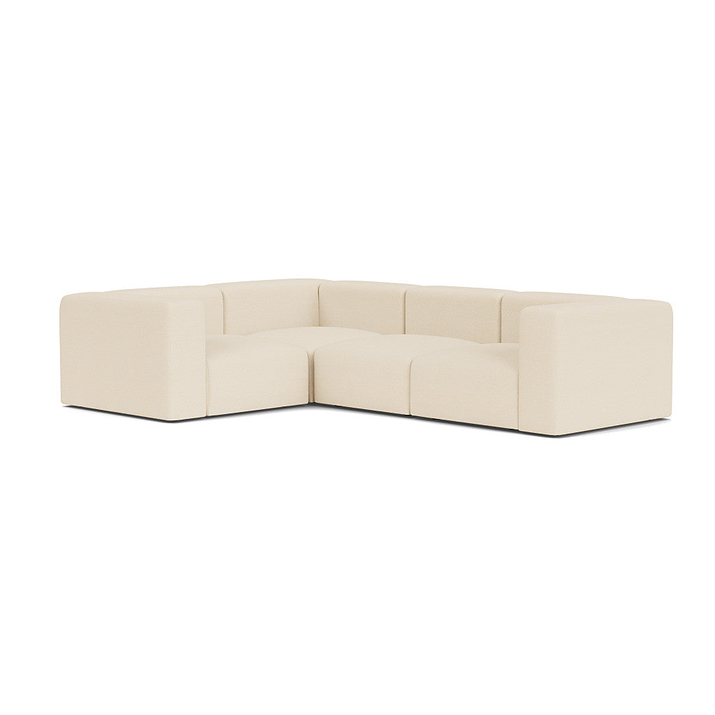 Cob Left Corner Modular Sofa, Arpa Boucle, Nougat