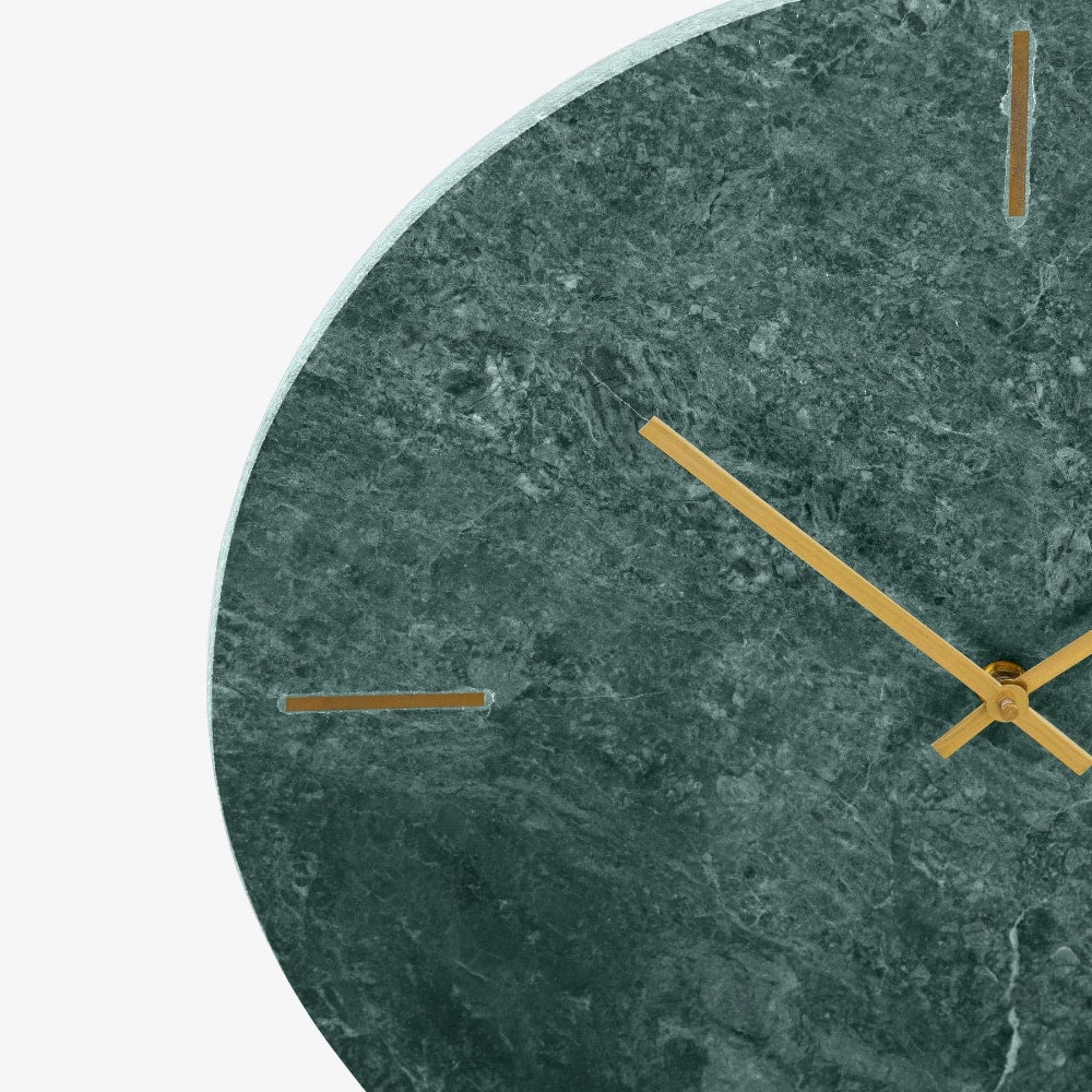 Daluca Marble Wall Clock, Green, 43 cm
