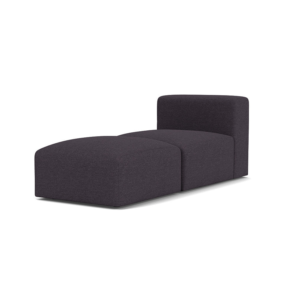 Cob Chaise Lounge Modular Chair, Boucle, Navy Blue