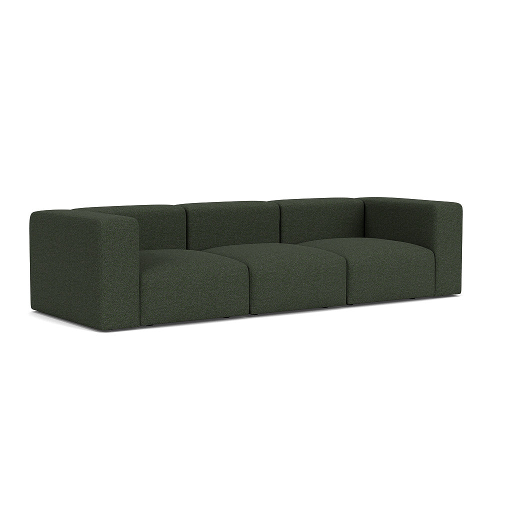 Cob 3 Seater Modular Sofa, Arpa Boucle, Green Forest