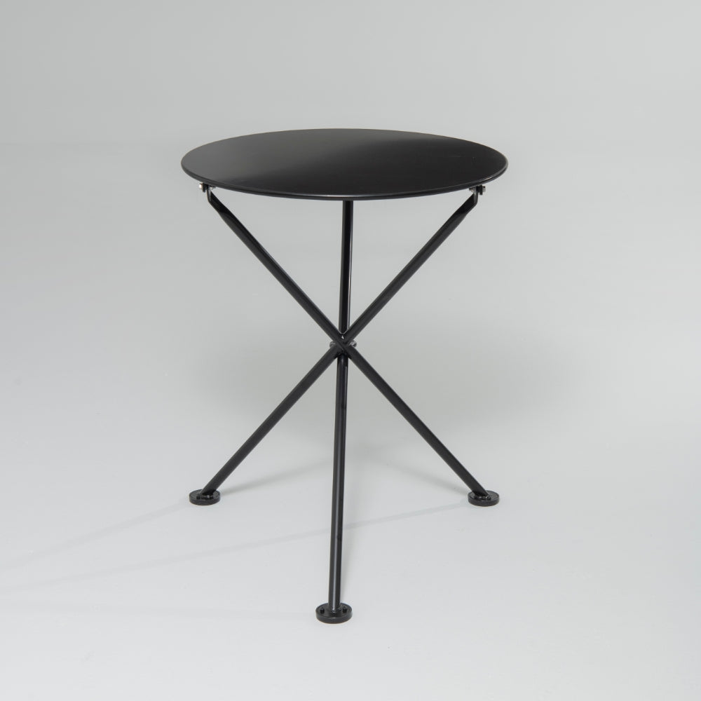 Bistro Foldable Garden / Patio Table, 2 Seater, Black