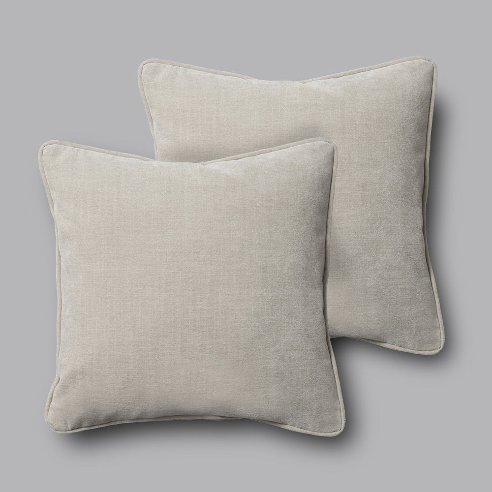 Cob Cushions 40x40cm Grace Chenille Grey Mist, Set of 2