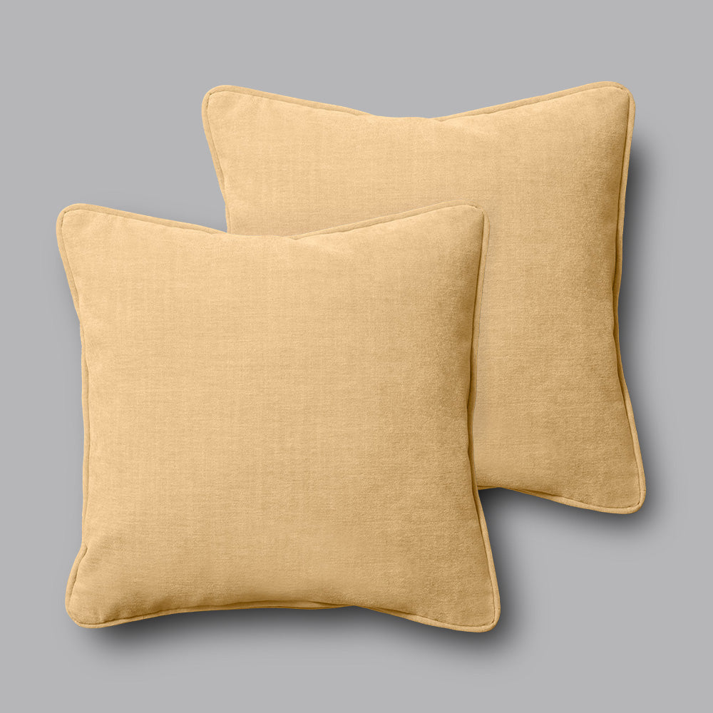 Cob Cushions 40x40cm Grace Chenille Sandstone, Set of 2