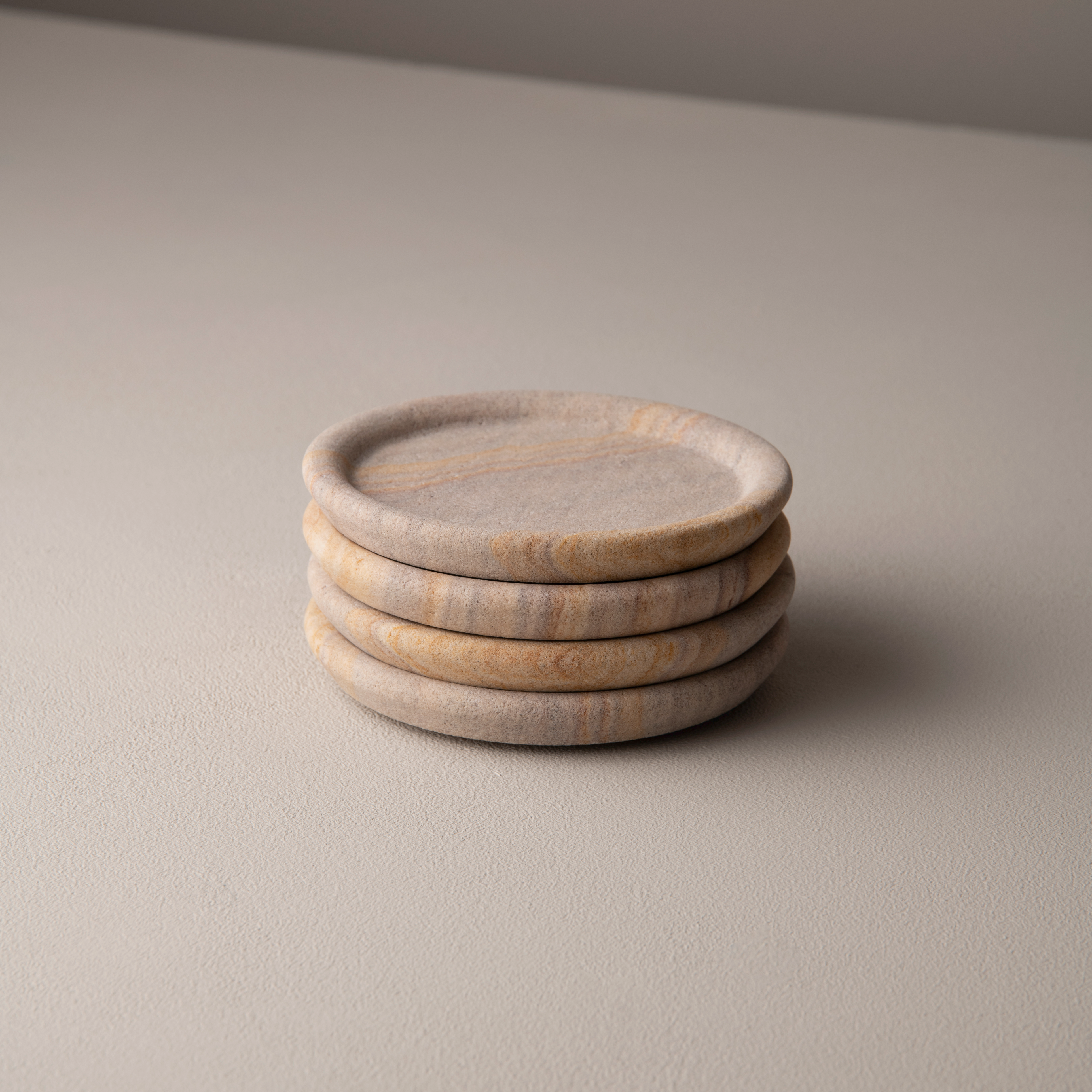 Paria Rainbow Sandstone Coasters, (Set of 4)
