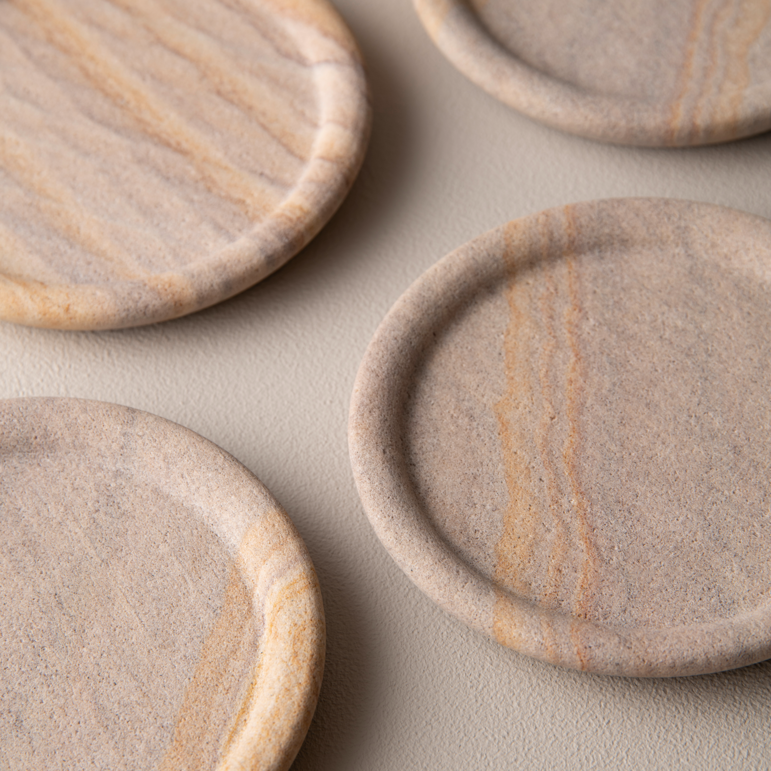 Paria Rainbow Sandstone Coasters, (Set of 4)