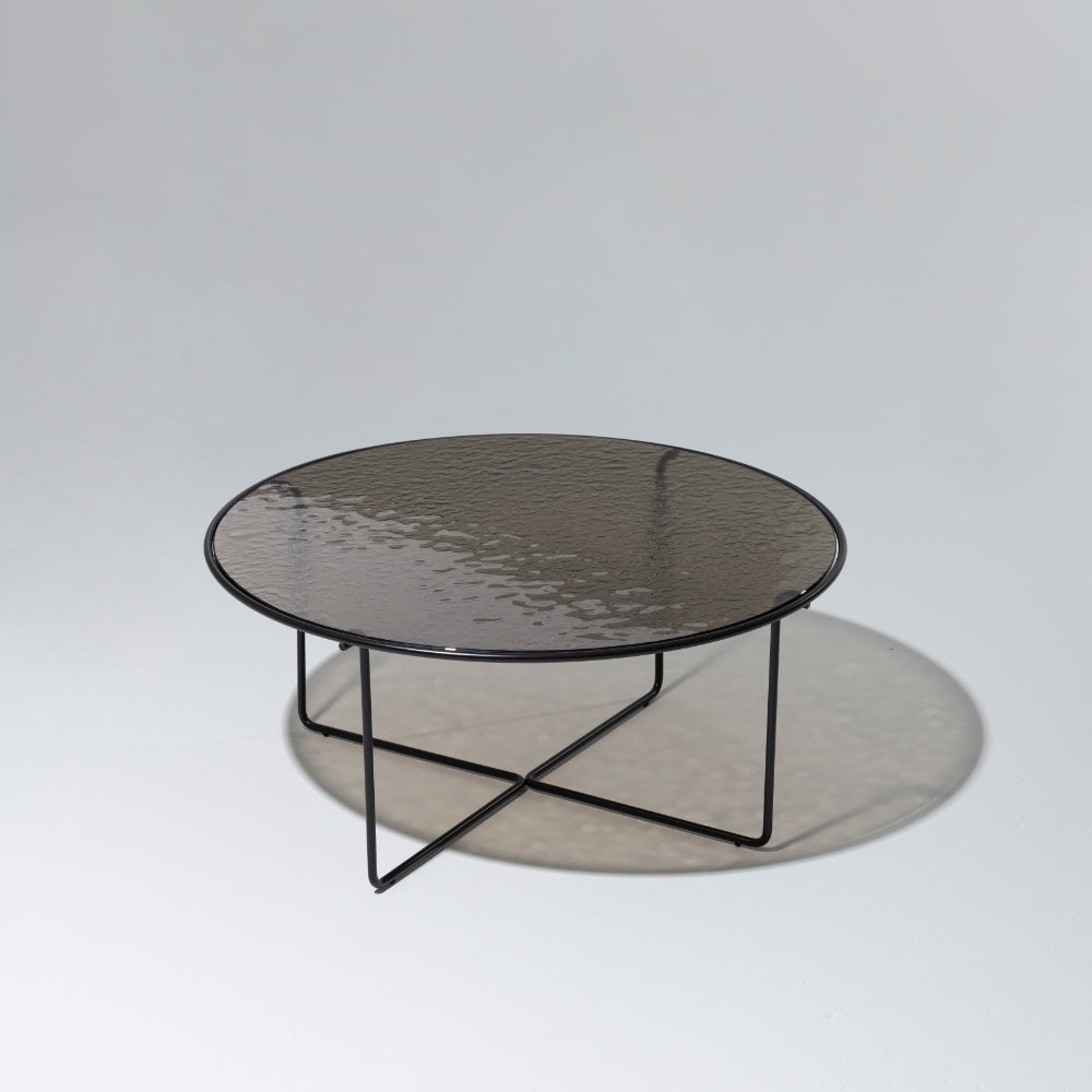 Porta Glass Top Coffee Table, Bronze