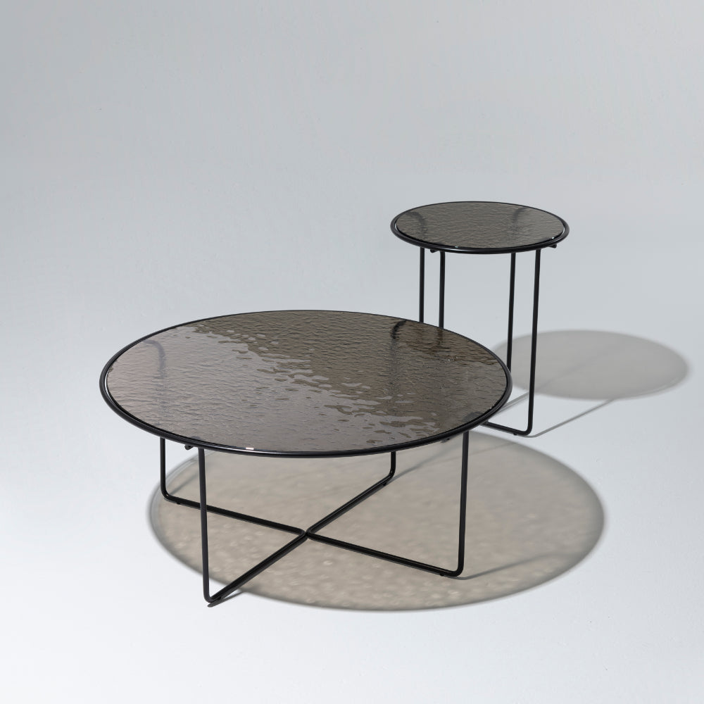 Porta Glass Top Coffee Table, Bronze