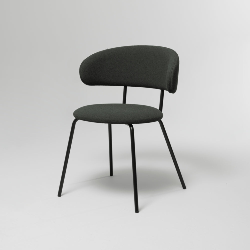 Scoop Dining Chair, Dark Green