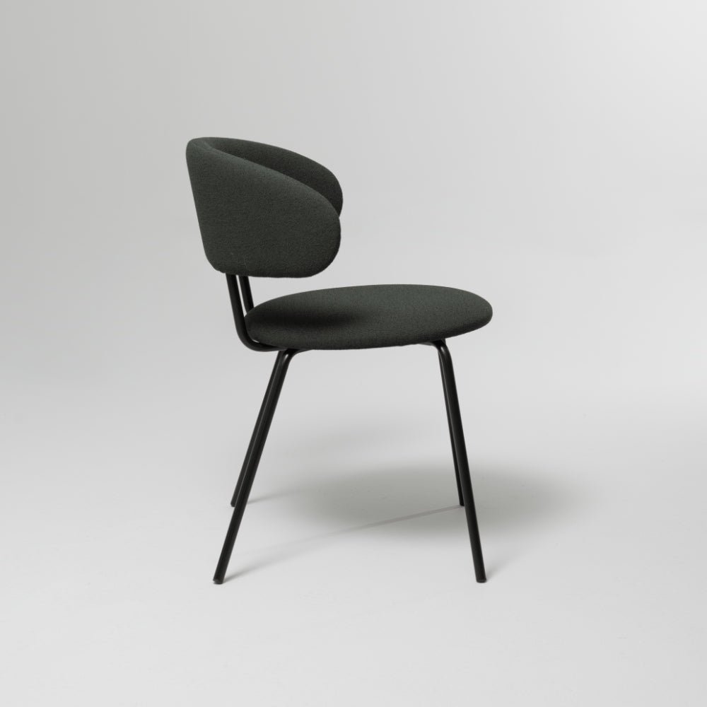 Scoop Singular Dining Chair Dark Green