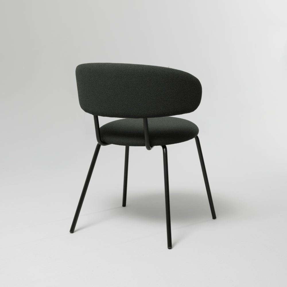 Scoop Dining Chair, Dark Green