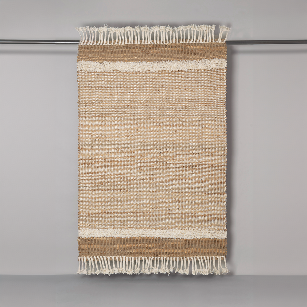Worcester Jute & Wool Rug, Off-White / Natural, Large