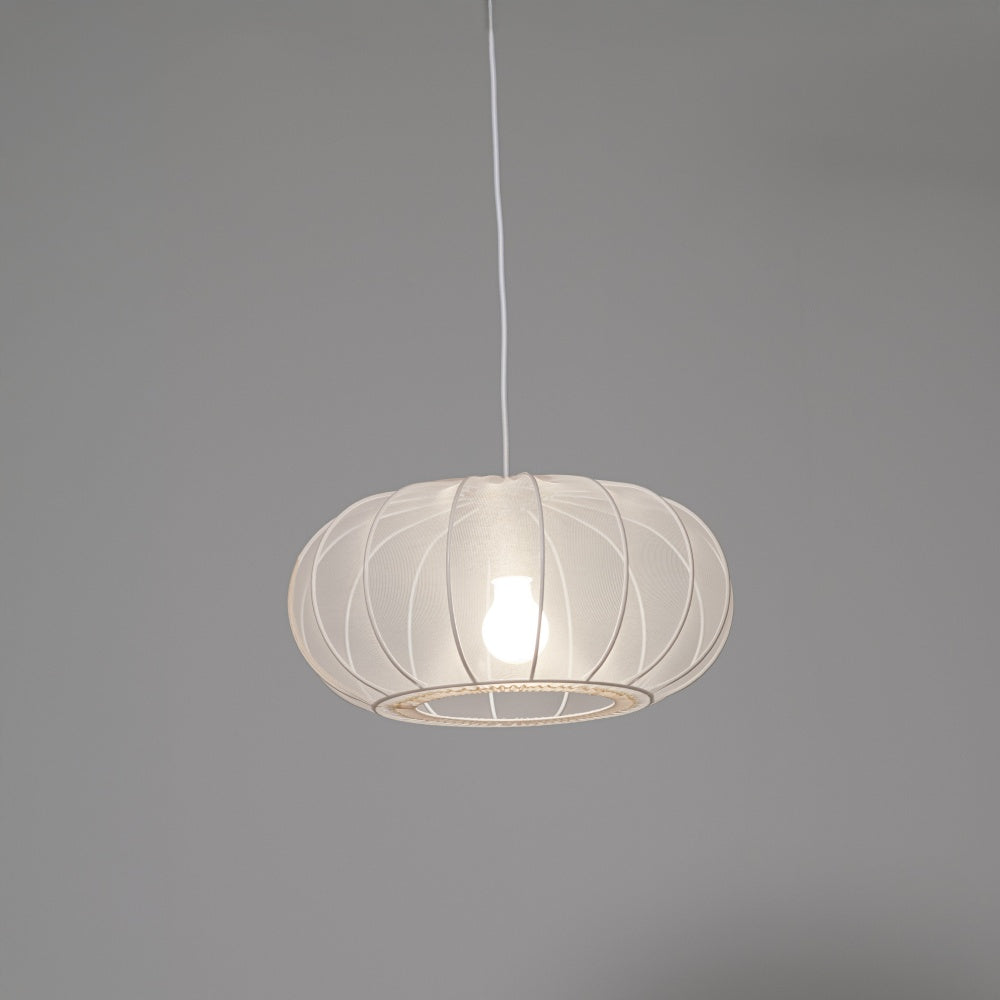 Mist Pendant Lampshade 20x40cm, Beige Chiffon