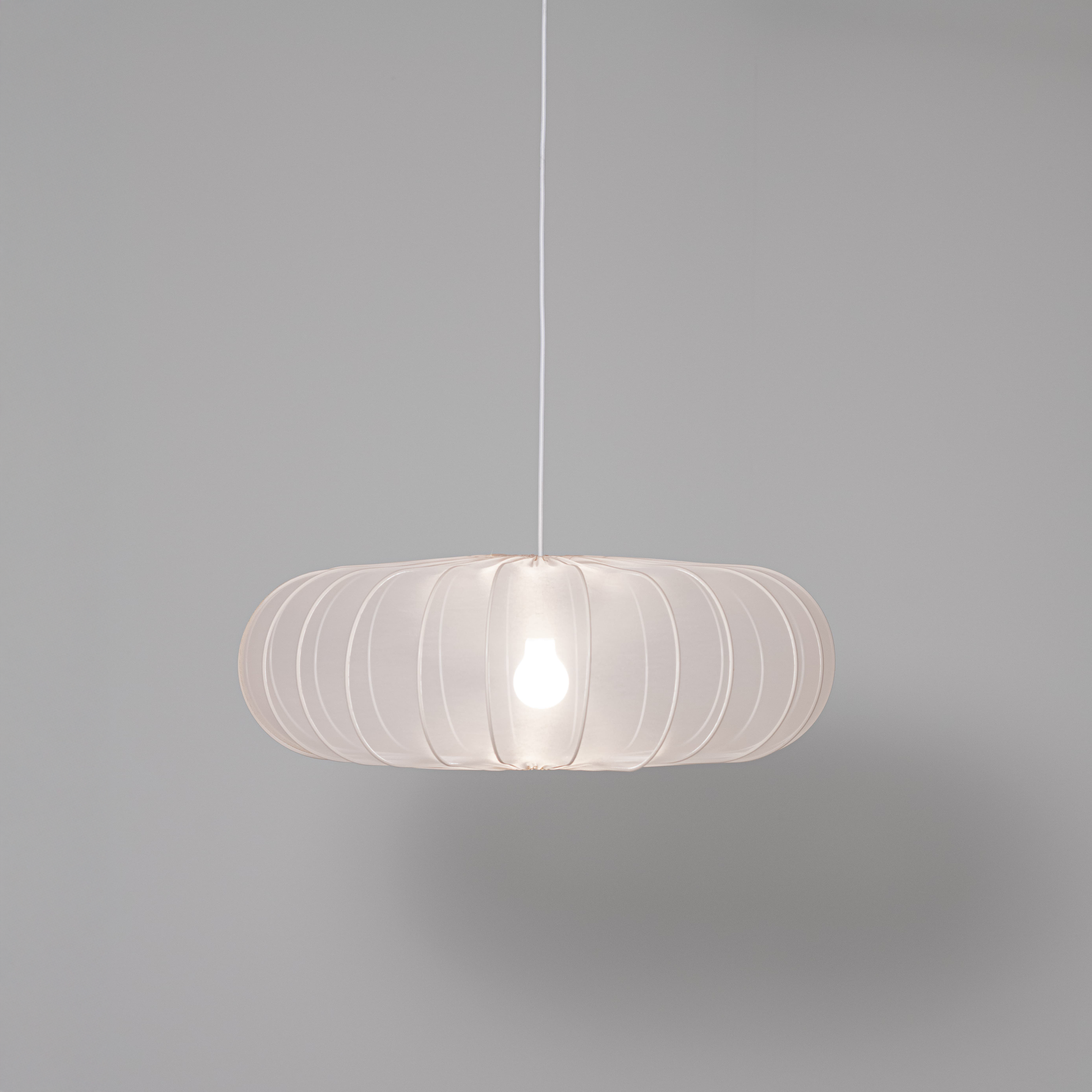 Mist Pendant Lampshade 22x64cm, Beige Chiffon