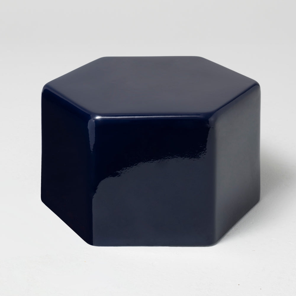 Giant Ceramic Side Table, Small, Midnight Blue