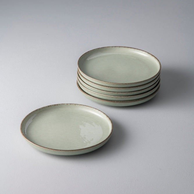 Dotti Porcelain Plate 19cm, Green (Set of 6)