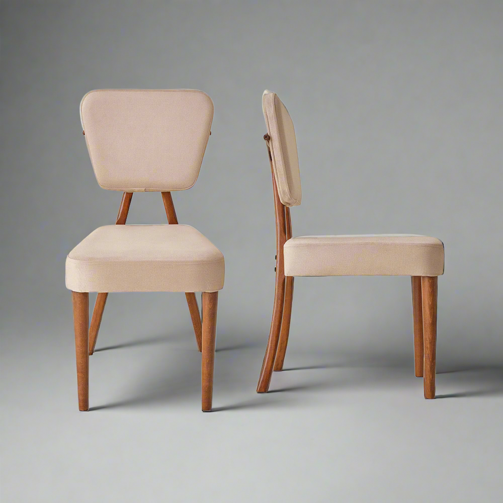 Piet Dining Chairs, Cream (Set of 2)