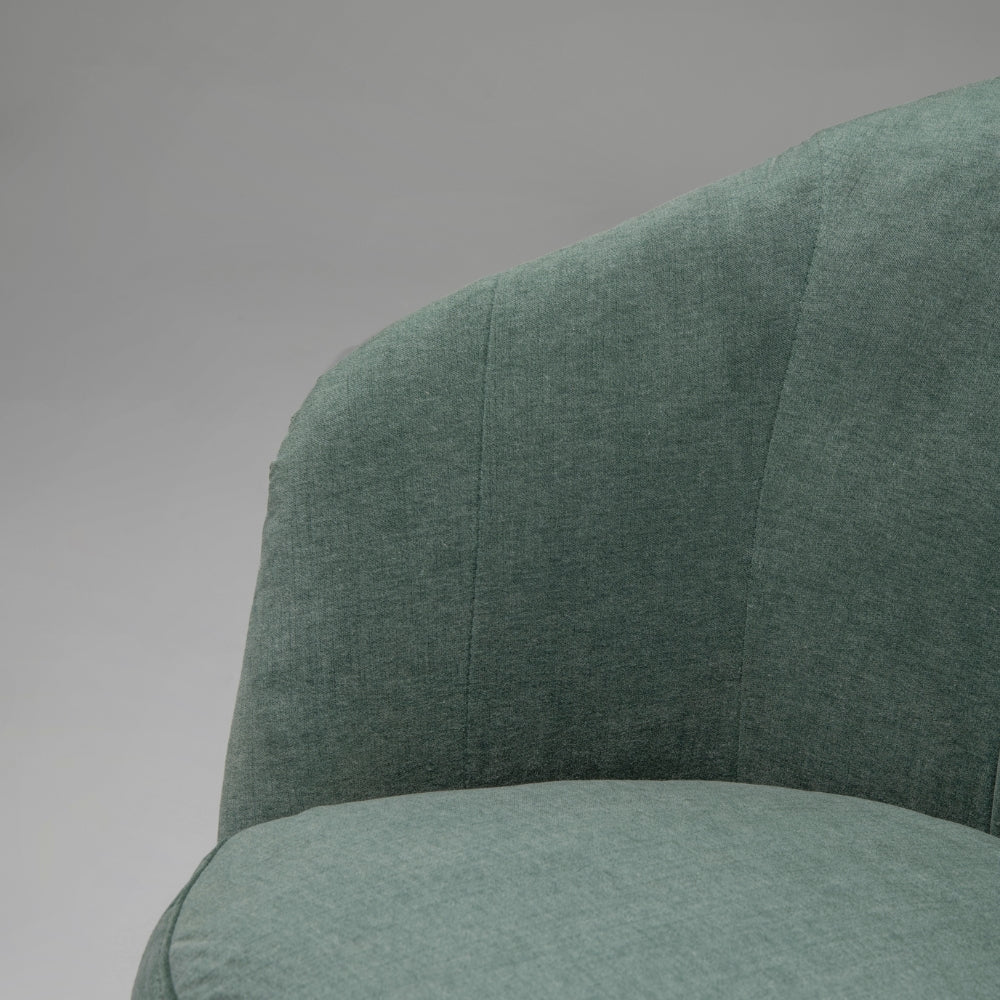 Libero Velvet Accent Armchair, Green