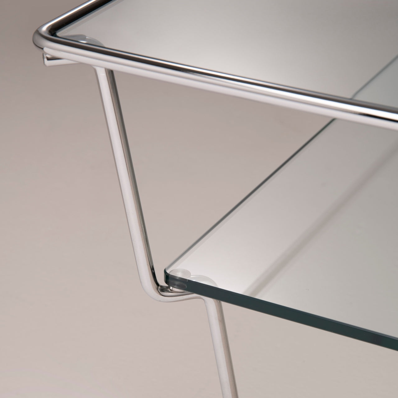 Maya Glass Chrome Coffee Table