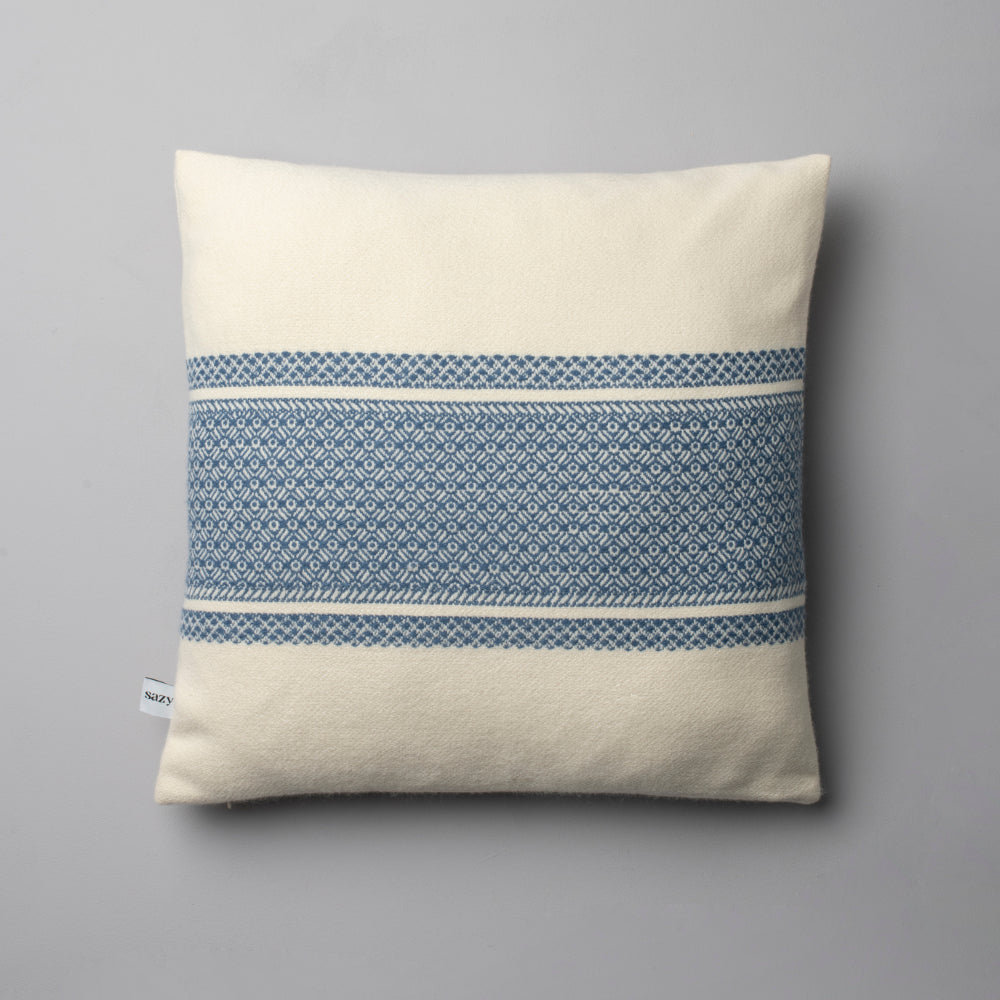Mediterranean Set of 2 Striped Cushion Covers, Blue
