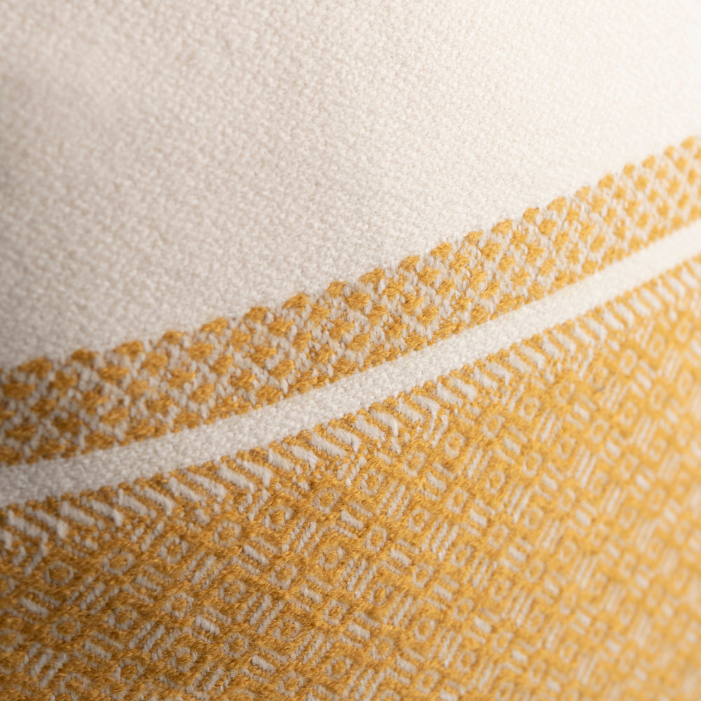 Mediterranean Striped Cushion Cover, Mustard