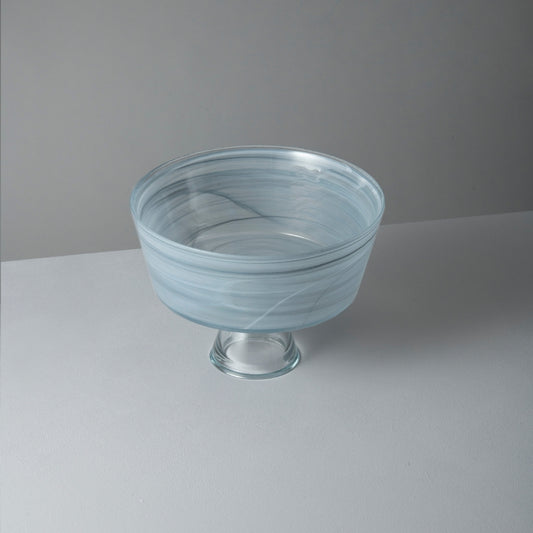 Nebula Footed Bowl / Serveware, Clear