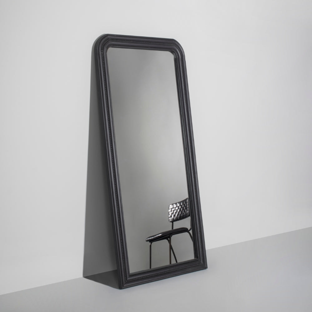 Nuito Wooden Full Length Floor Mirror, Black