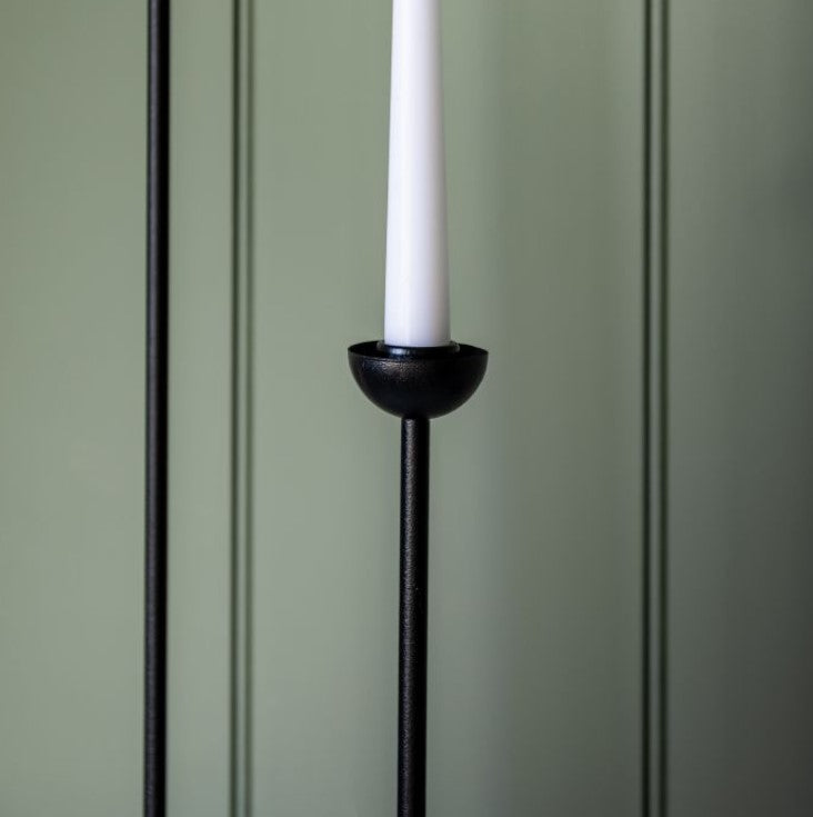 Roddy Candle Stick Small Metal Black