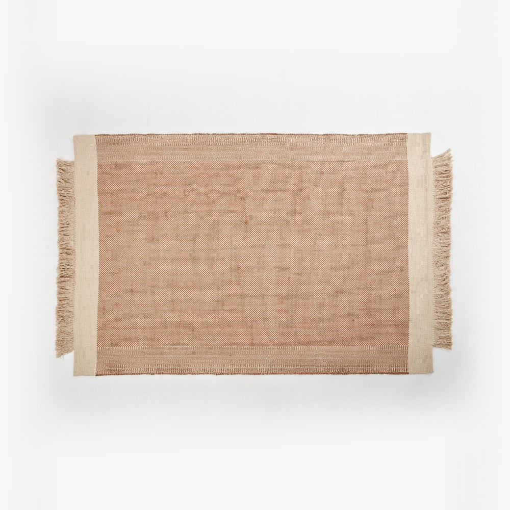 Suzette Cotton Woven Rug, Off-White, 120x180 cm