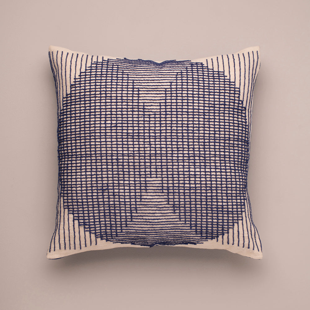 Hatch Stitched Cushion