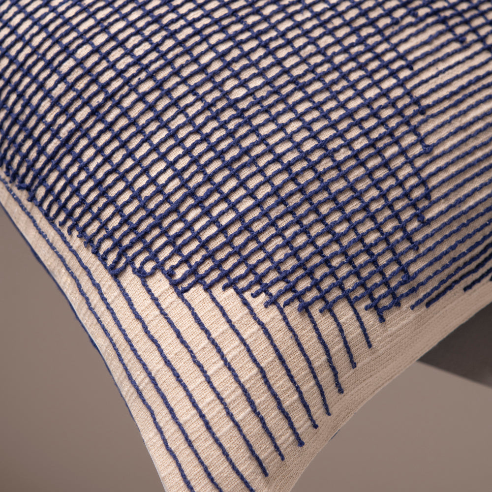 Hatch Stitched Cushion