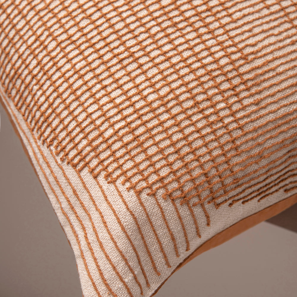 Hatch Stitched Cushion