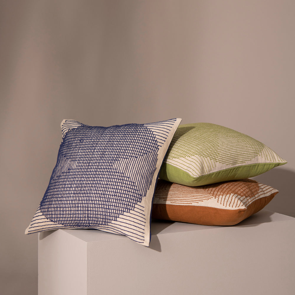 Hatch Stitched Cushion