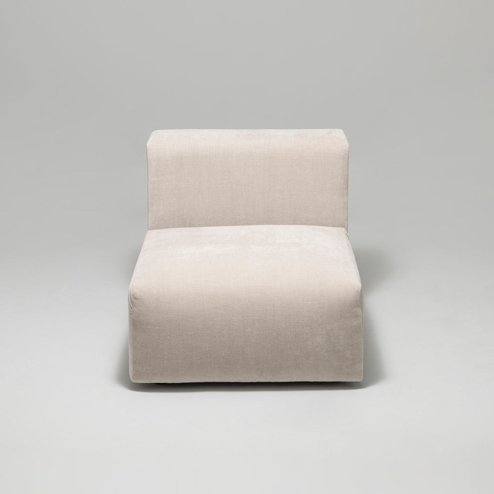 Cob Single Seater Modular Chair, Chenille, Grey Mist