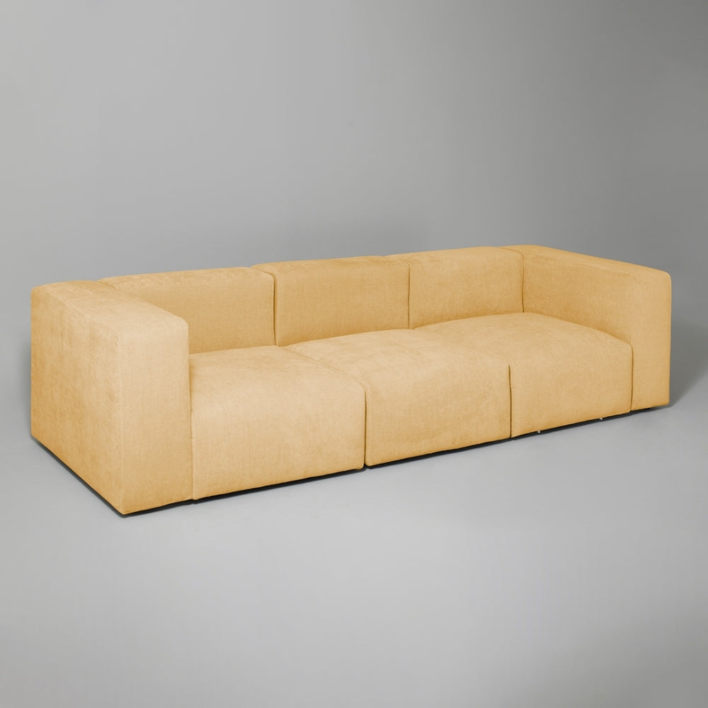 Cob 3 Seater Modular Sofa, Chenille, Sandstone