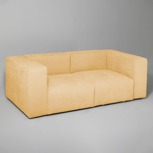Cob 2 Seater Modular Sofa, Chenille, Sandstone