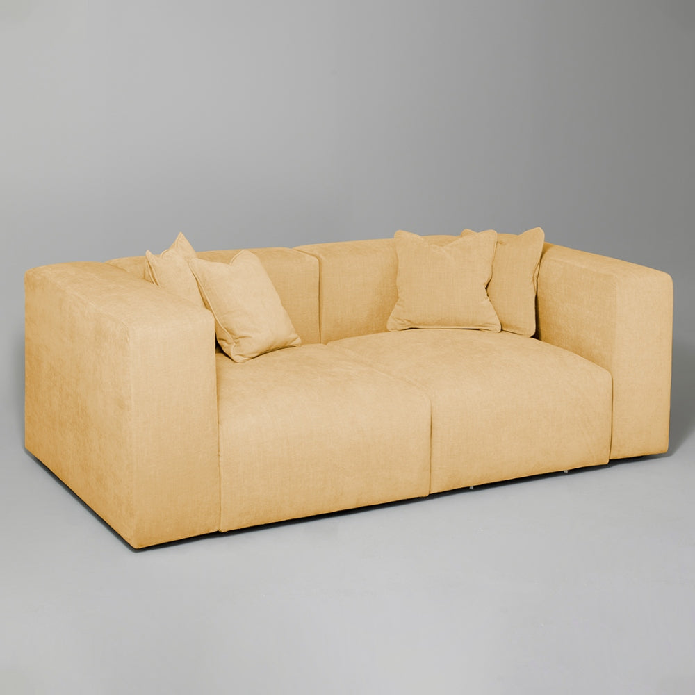 Cob 2 Seater Modular Sofa, Chenille, Sandstone