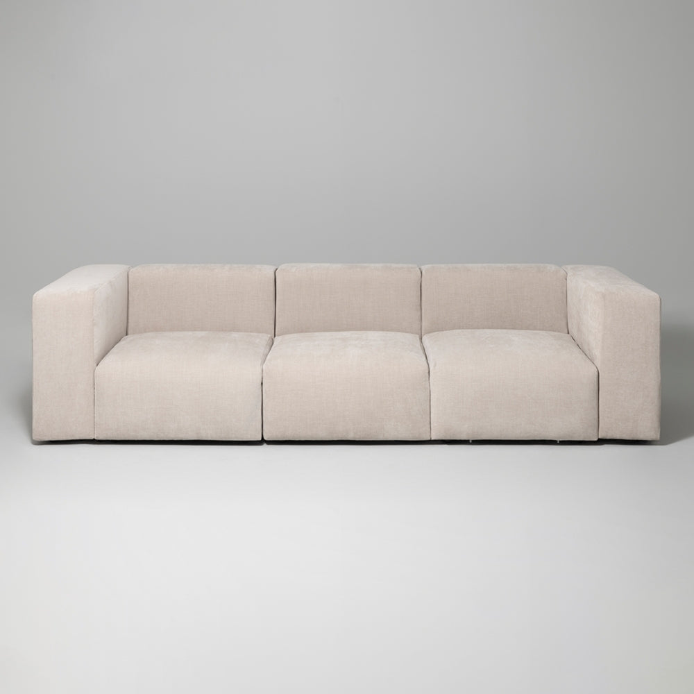 Cob 3 Seater Modular Sofa, Chenille, Grey Mist