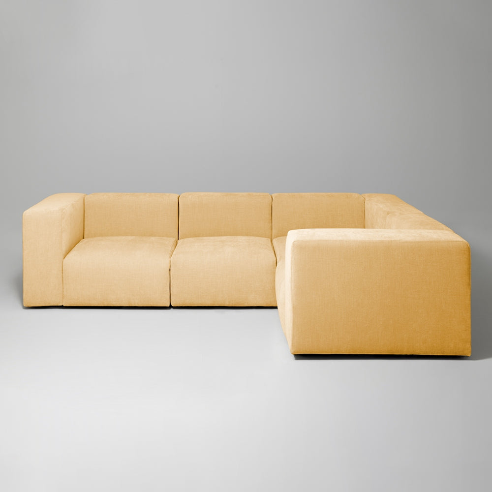 Cob Right Corner Modular Sofa, Chenille, Sandstone