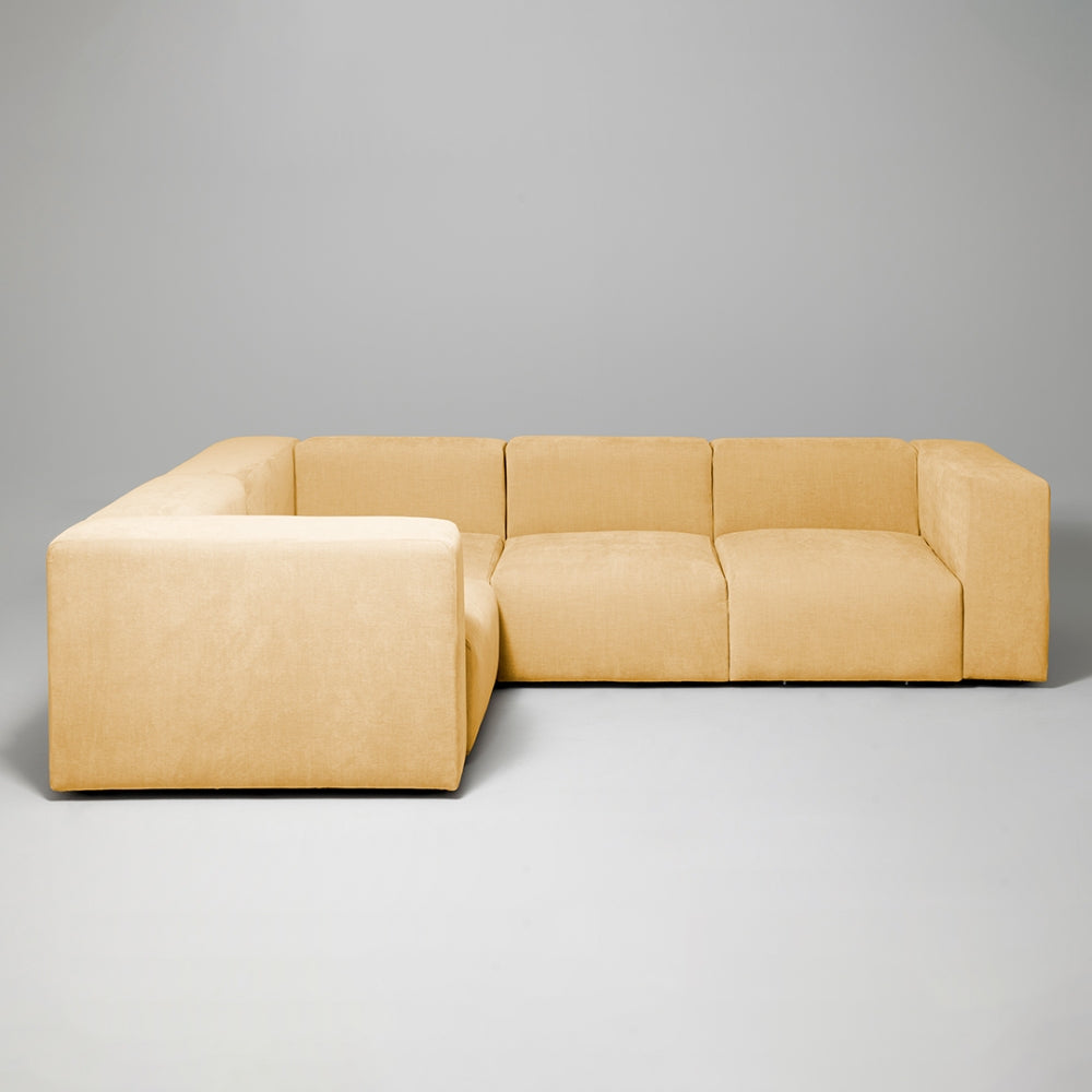 Cob Left Corner Modular Sofa, Chenille, Sandstone