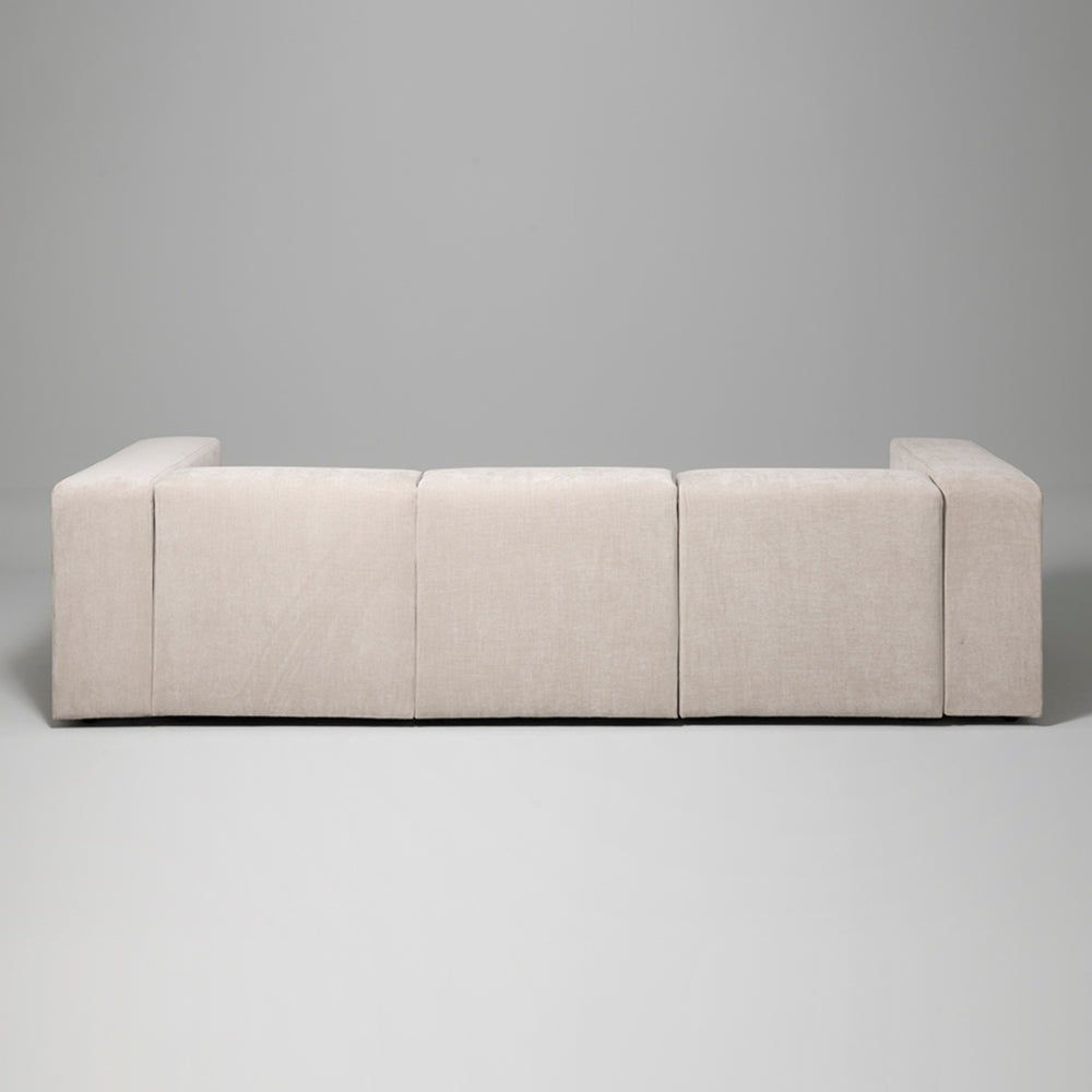 Cob 3 Seater Modular Sofa, Chenille, Grey Mist