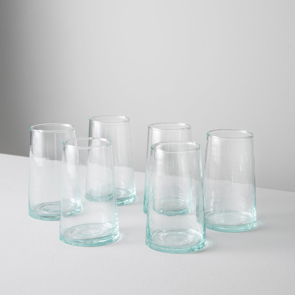 Rhea Highball Glasses, Clear (Set of 6)