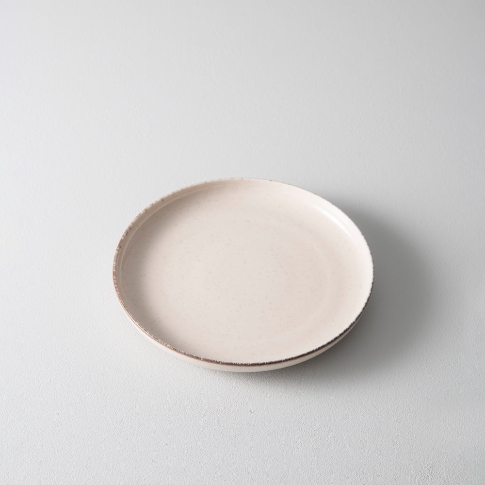 Dotti Porcelain Plate 19cm, Beige (Set of 6)