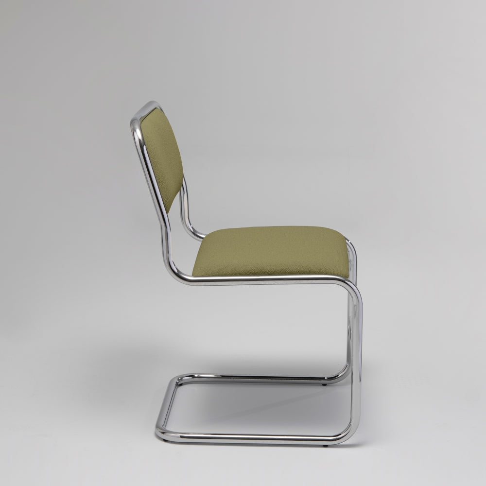 Loop Dining Chair, Chrome & Moss (Set of 2)