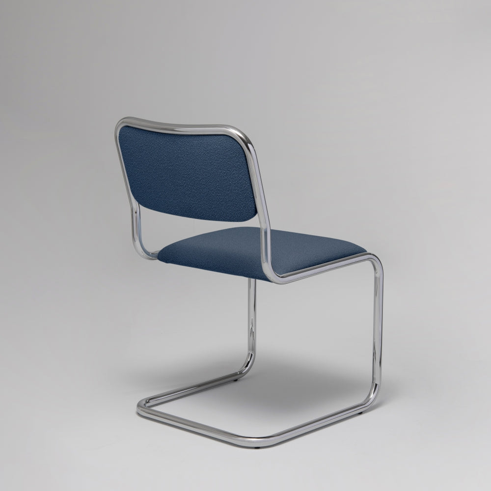 Loop Dining Chair, Chrome & Blue (Set of 2)