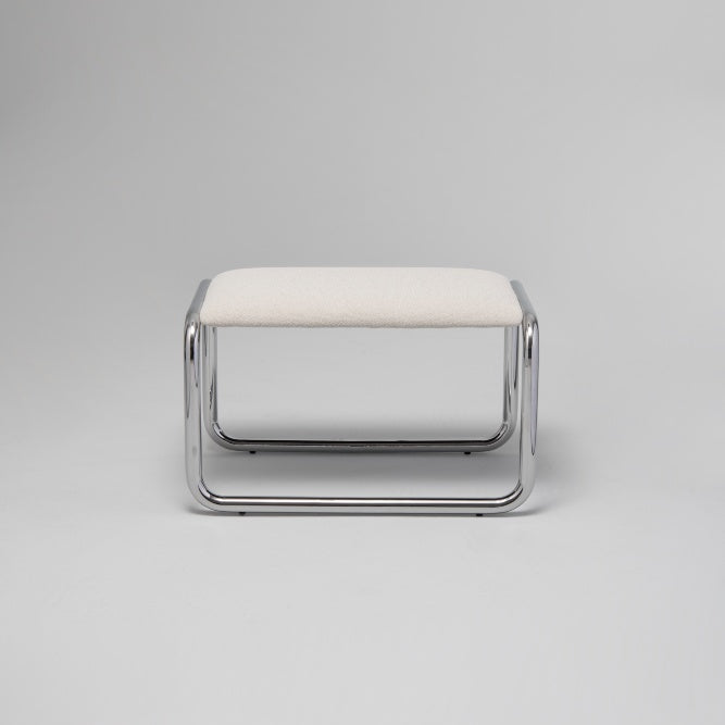 Loop Ottoman Chrome / Stone