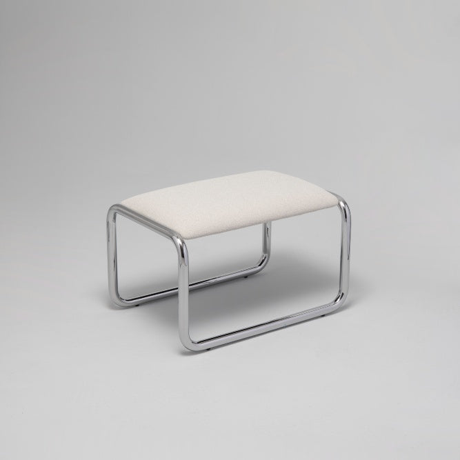 Loop Ottoman Chrome / Stone