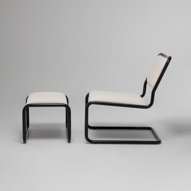 Loop Lounge Chair Black Gloss / Stone