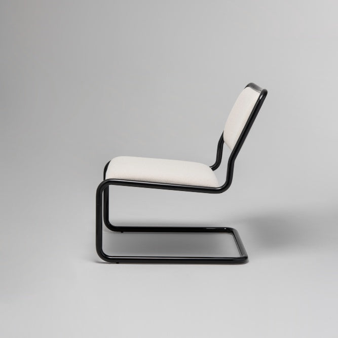 Loop Lounge Chair Black Gloss / Stone